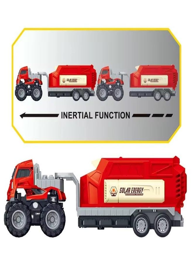 CIRBOX 1:43 Engineering Transport Metal Toys Alloy Diecast Truc Set Toy, Diecast Miniature Car Model Truck1 Set for Kids Best Gift (Pack of 2-Multicolor) - Image 5